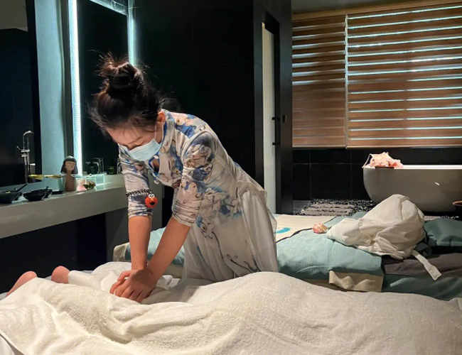 韵妞阁的按摩一角